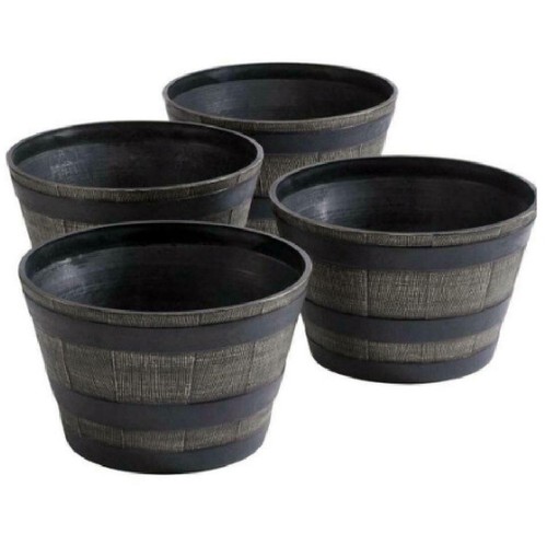 Round half barrel flower - half,