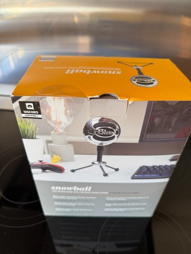 Blue snowball mic - blue, chrome