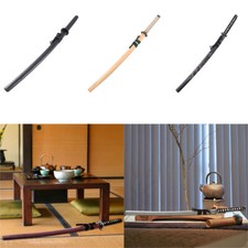 Wooden Katana Martial Kendo Samurai Arts Bokken w/ Scabbard Training Sword Prop