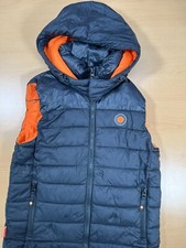 SUPERDRY Mens Hooded Padded Gilet UK Medium Dark Blue