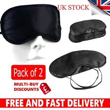 2x Soft Sleeping Eye Mask Light Blocking Blindfold Cover Eye sleep masks