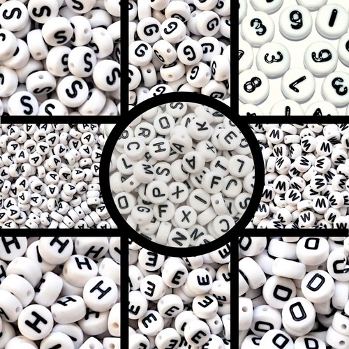 100 alphabet beads choose - 100,