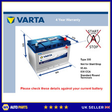 Car Battery G7 Varta 249 830A