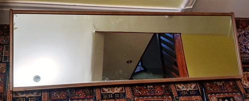 Vintage plan mirror removed - g,