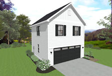 Garage Apartment (ADU) - 1 BR/1BA w/ Loft - Full House Plans, Blueprints #30011B