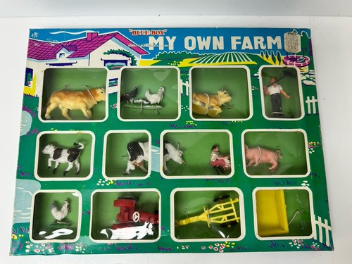 Vintage blue box own farm - vintage,