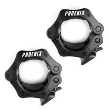 Olympic Barbell Clamps 1" 25mm or 2" 50mm Lock Jaw Clips Collars Gym Fitness