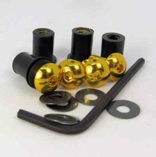 Yamaha XT660R 2004-2016 Gold Aluminium 4 Bolt Screen Kit
