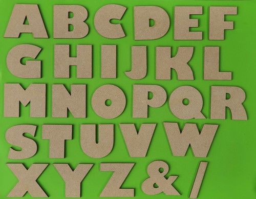 Wooden letters large bold - wooden,
