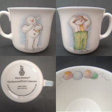 The Snowman Royal Doulton Bone China Mug Gift Collection 1988 Christmas England