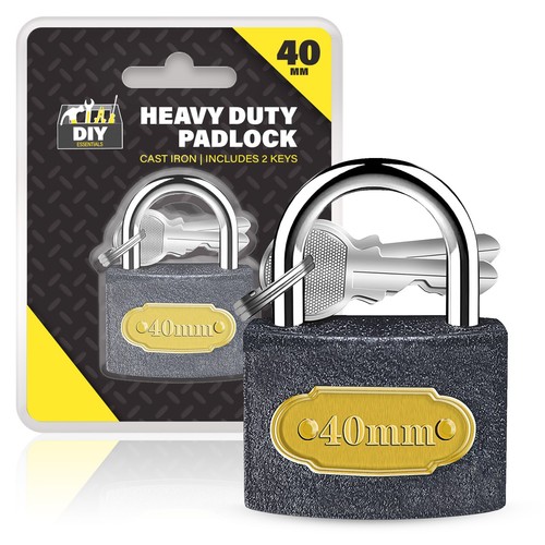 2pk padlock 40mm heavy - 2pk,