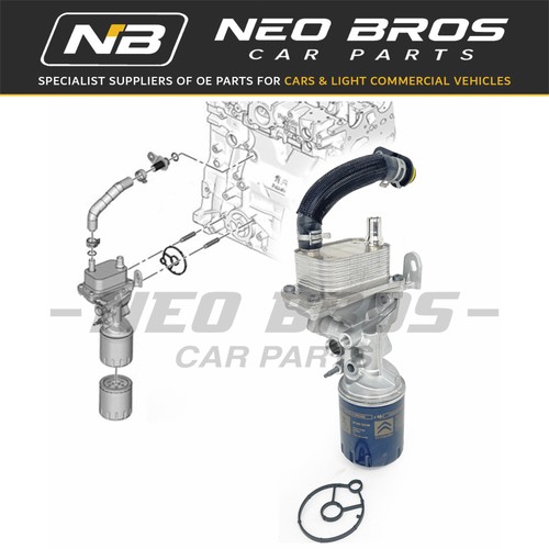 Oil filter cooler housing - oil,