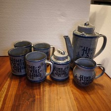 Pottery - Home Sweet Home - Made in Japan 1970s  Coffee Set