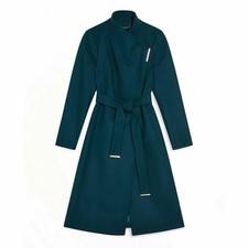 Ted Baker Long Teal Coat Size
