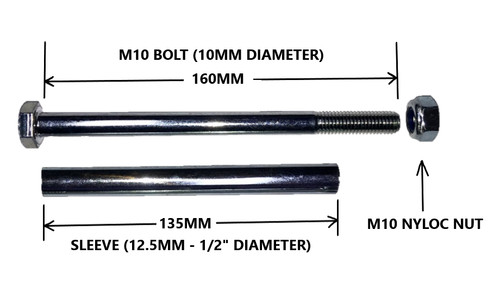 160mm axle spindle nut - -, nut,