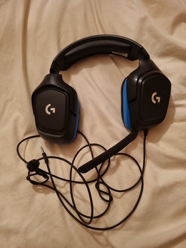 Logitech g432 black blue - black/blue, over