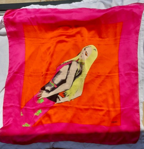 Versace 100 silk scarf - versace,