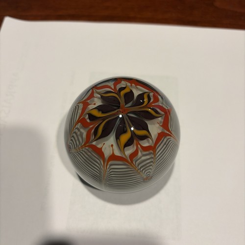Vintage art glass paperweight - vintage,