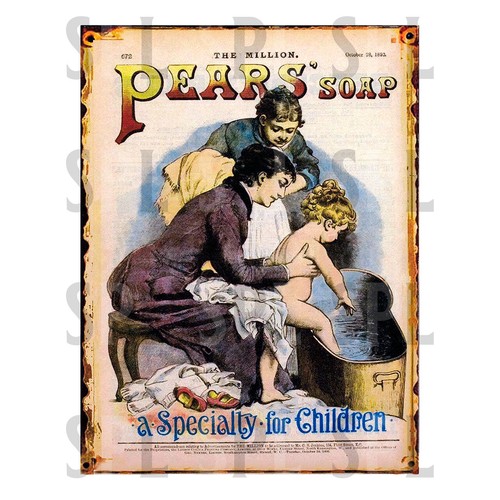 Pears soap retro metal - pears',