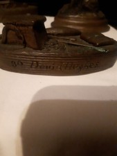 David Hughes Bronze Resin Sculptures Bookend Paper Weights