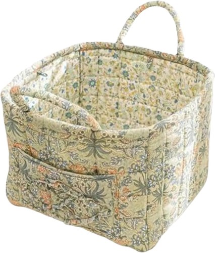 Boho fabric storage basket - fabric,