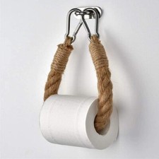 Chunky Rope Toilet Roll Holder, Shabby Chic, Nautical Industrial Style Weave