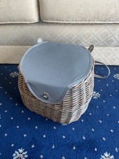 New Fishing Basket Creel Style 2 Person Wicker Picnic Hamper
