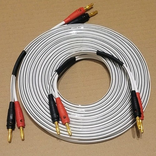 Speaker cables with gold - with,