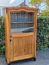 Antique 20th Century Country French Armoire Style Cupboard Oak & Glazed Cupboard