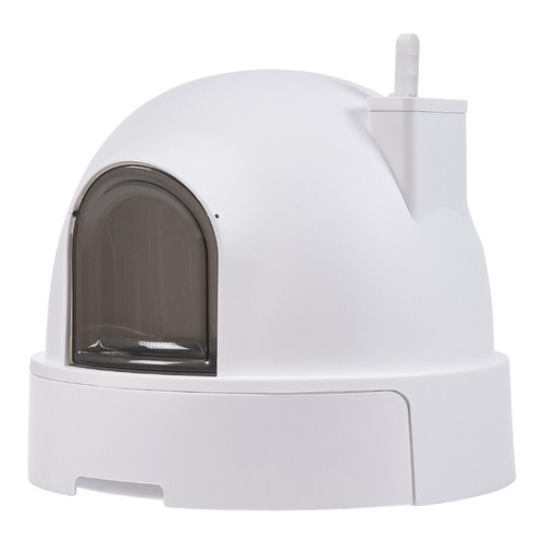 Hooded cat litter box - cat, plastic