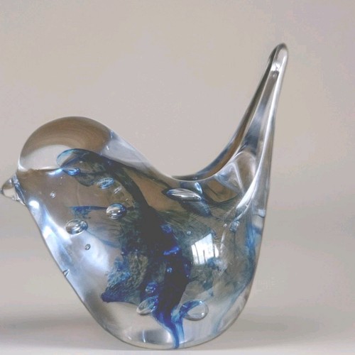 Art glass bird paperweight - bird,