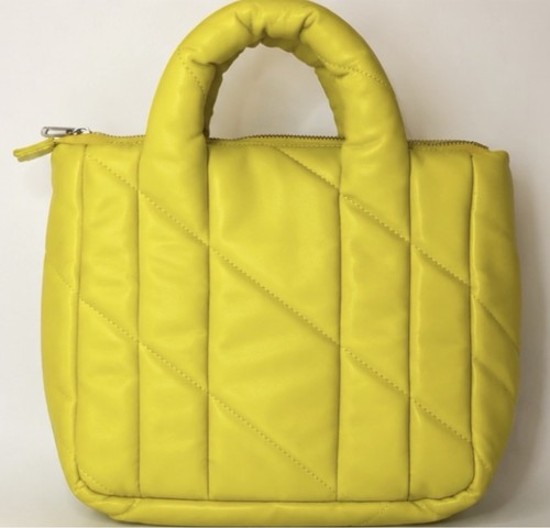Zara yellow quilted puffer - quilted,