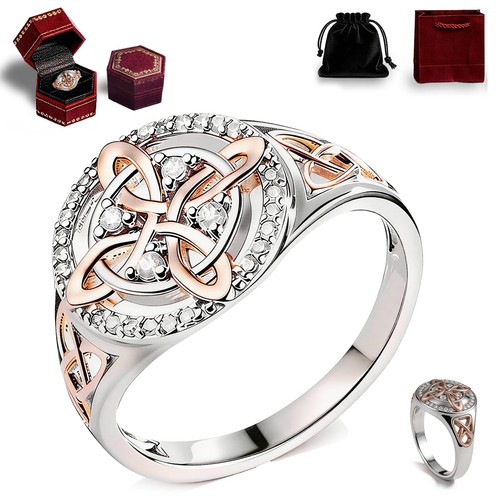 Handmade witch knot ring with - knot,