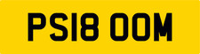 PSI BOOM 2018 REG BLOW OUT NUMBER PLATE PS18 OOM MOBILE CAR TYR TYRE FITTING VAN