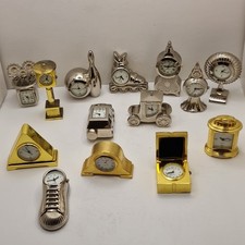 Miniature Novelty Clock Bundle Job Lot of 14 - Shoe Skate Car Cart Parts Repairs