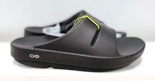 OOFOS OOAHH Sandal Slide Recovery Footware Unisex #1100 - Black - Choose Size