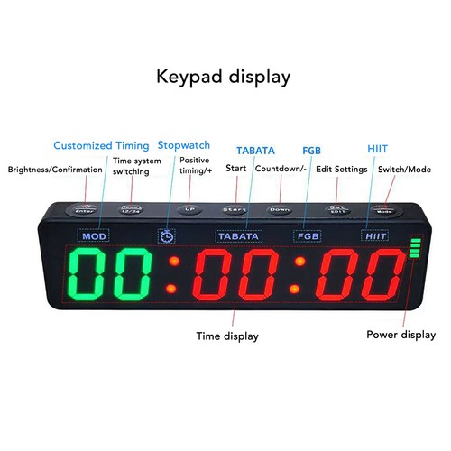 Portable gym timer clock - gym,