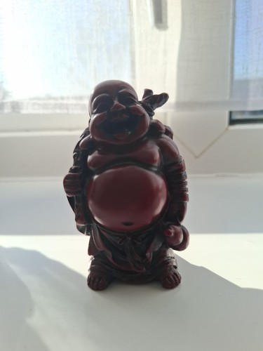 Red resin laughing - red, happy