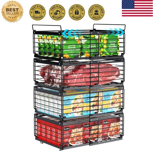 Freezer organizer bins - bins,