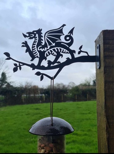 Welsh dragon bird feed hanger - feed,