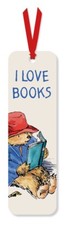 Vintage Paddington Bear Reading Book Mark - I Love Books Red Ribbon Bookmark