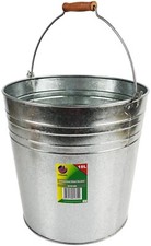 Heavy Duty Galvanised Metal Bucket Handle Plant Pot Coal Planter Strong Steel