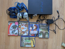 SONY PLAYSTATTION 2 PS2  WORKING GAMING CONSOLE BUNDLE WITH EYE TOY  / DANCE MAT