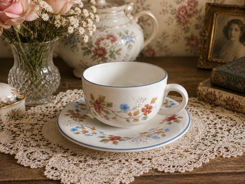 Royal vale teacup - and, saucer