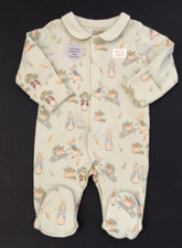 Baby Boys Peter Rabbit Sleepsuit Romper Babygrow