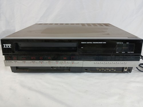 Vintage itt vhs video recorder - vintage,