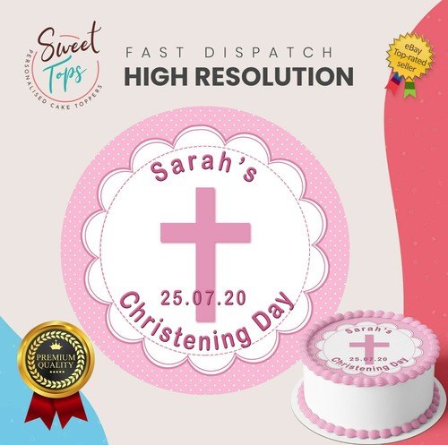 Girl christening personalised - girl,