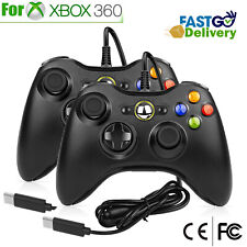 NEW Black USB Wired controller suitable for XBOX 360 Game Pad Windows 10 11 8 UK