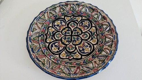Vintage tunisian ceramic wall - tunisian,