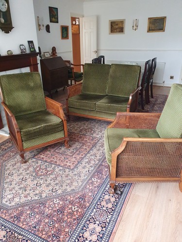 Antique 1920 bergere suite - *antique,